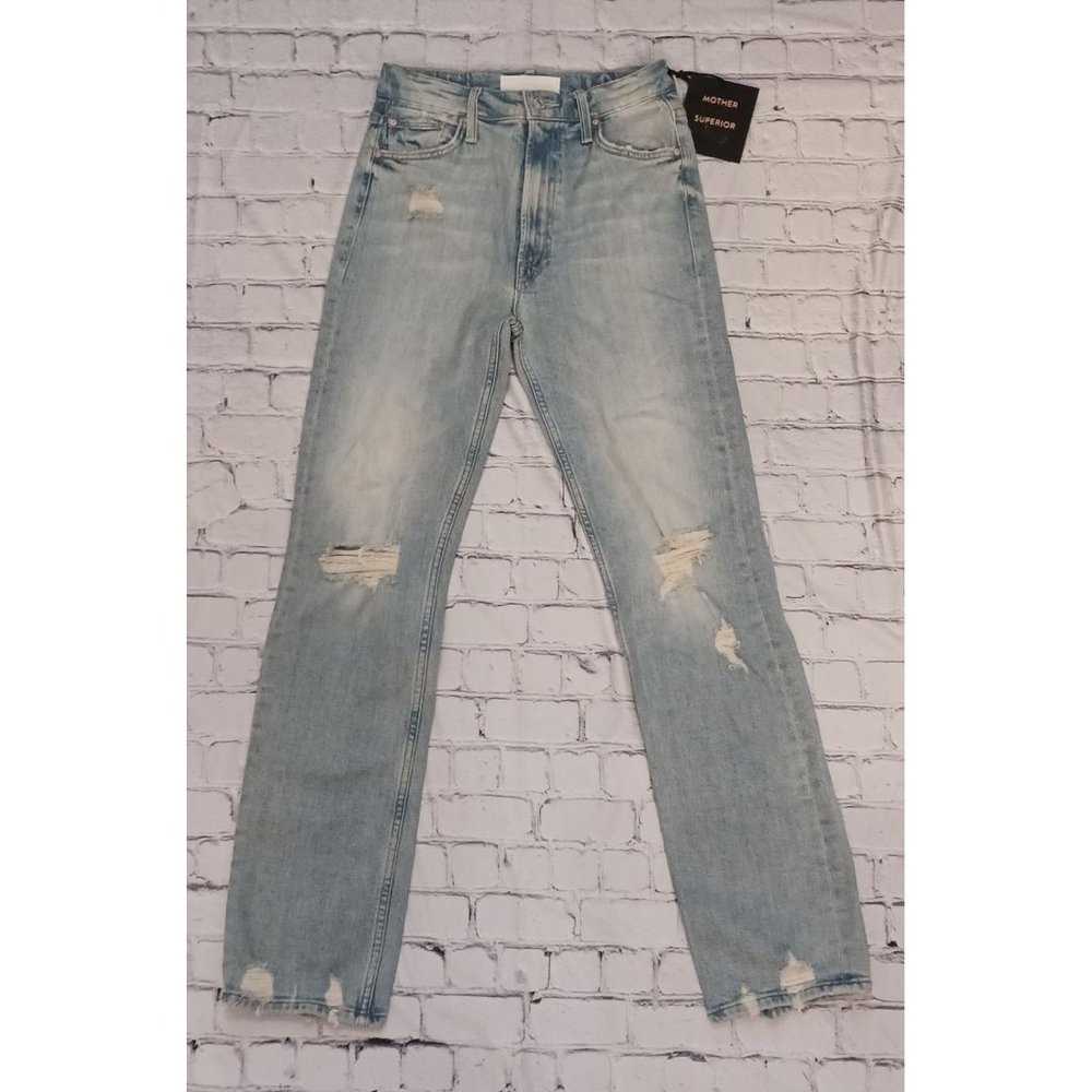 Mother Superior High Waisted Rider Skimp Jeans The Confession/NWT, Size 27 (4)